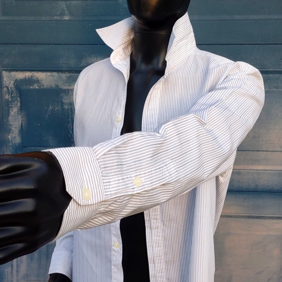 NIGEL HALL MEN'S PURE COTTON CONTRASTING COLLAR/CUFFS LUXURY SHIRT - Picture 4 of 17